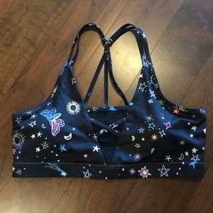 Blackmilk active celestial crop top sports bra